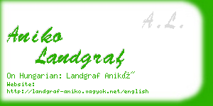 aniko landgraf business card